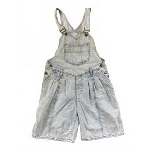 Vintage Denim Overalls Shorts – Stylish and Comfortable